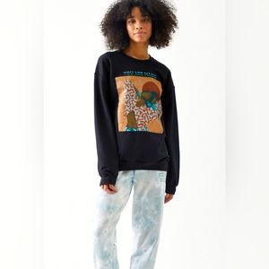 Desert Dreamer x Reyna Noriega You Are Magic Black Graphic Sweatshirt Small